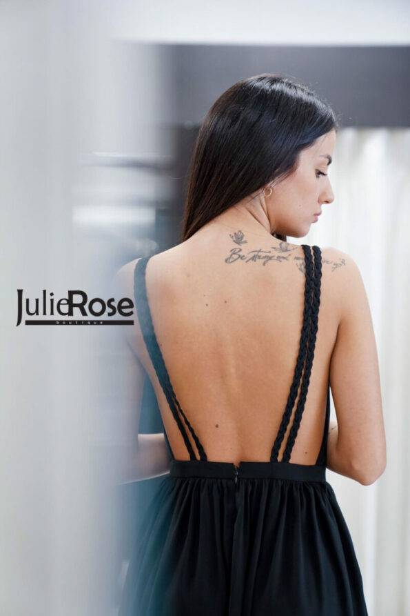ABITO LUNGO SCOLLO V FEELING BY JUSTMINE