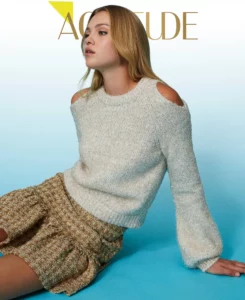 Pull laminato con oblò sulle spalle Twinset Actitude Pull laminato con oblò sulle spalle Twinset Actitude