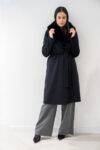 Cappotto vestaglia collo eco pelliccia Nitia (7)