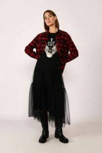 Gonna midi n tulle con orlo elasticizzato Dixie nera Gonna midi n tulle con orlo elasticizzato Dixie nera