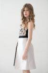 Abito corto con corpetto paillettes Anna Sirico (3)