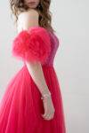 Abito decolté con gonna in tulle Musani (1)