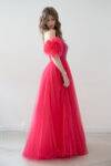 Abito decolté con gonna in tulle Musani (1)