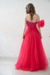 Abito decolté con gonna in tulle Musani (1)