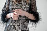 Abito rete con piume Anna Sirico (2)