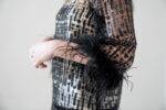 Casacca rete con piume Anna Sirico (3)