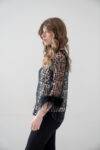Casacca rete con piume Anna Sirico (3)