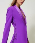 Giacca blazer con coulisse Twinset Actitude