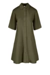 Abito camicia midi Bomboogie corallo