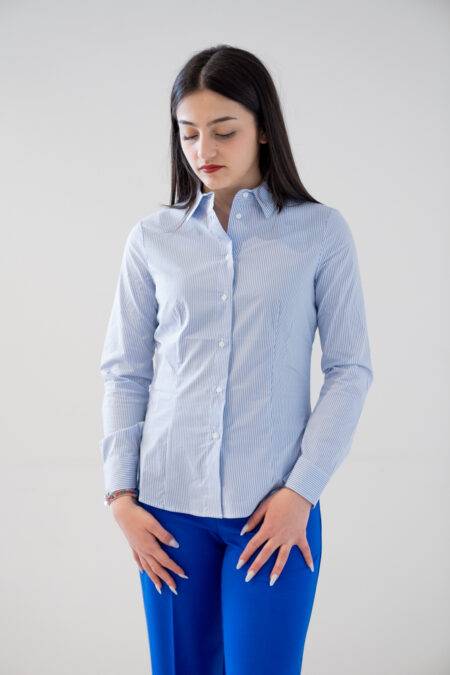 Camicia mille righe in cotone Diana Gallesi (2)