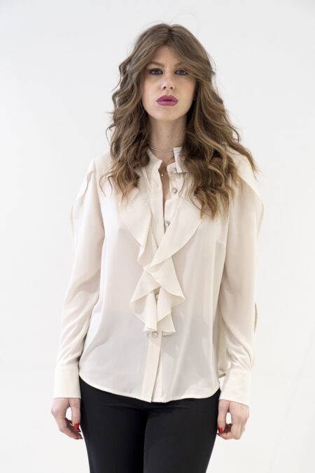 Camicia con rouches Anna Sirico