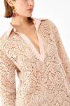 Camicia in pizzo con scollo V Dixie