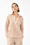 Camicia in pizzo con scollo V Dixie