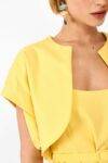 Giacca cropped con maniche corte Dixie