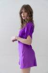 Mini abito con inserto satin Twinset Actitude (4)
