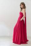 Abito décolleté con stola con gioiello Fabiana Ferri