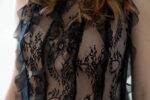 Abito in pizzo con rouches Fabiana Ferri