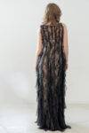 Abito in pizzo con rouches Fabiana Ferri