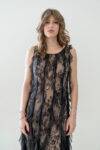 Abito in pizzo con rouches Fabiana Ferri