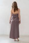 Abito satin con nodo Alysi (2)