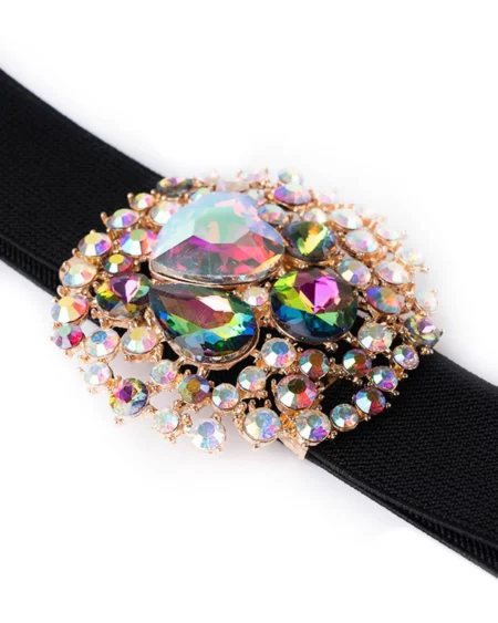 Cintura elastica con fibbia vetro Mya Accessories