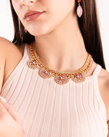 Girocollo in metallo con strass Accessories
