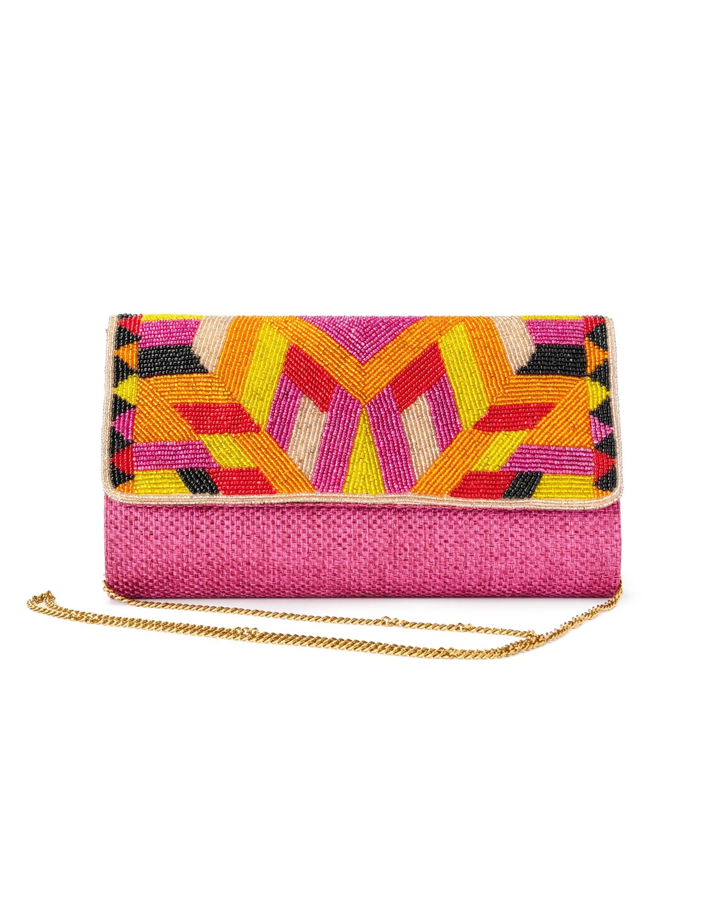 Pochette in juta lavorazione perline Mya Accessories Pochette in juta lavorazione perline Mya Accessories