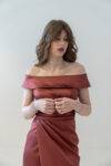 Abito decolleté con stola Musani (4)