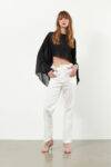 Pantaloni dritti in cotone B.Yu