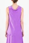 Top giromanica con scollo anello Alysi orchidea1