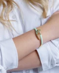 Bracciale a serpente Mya Accessories verde acqua1
