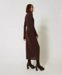 Abito lungo in jersey con drappeggio Twinset Actitude