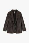 Blazer monobottone in similpelle Imperial