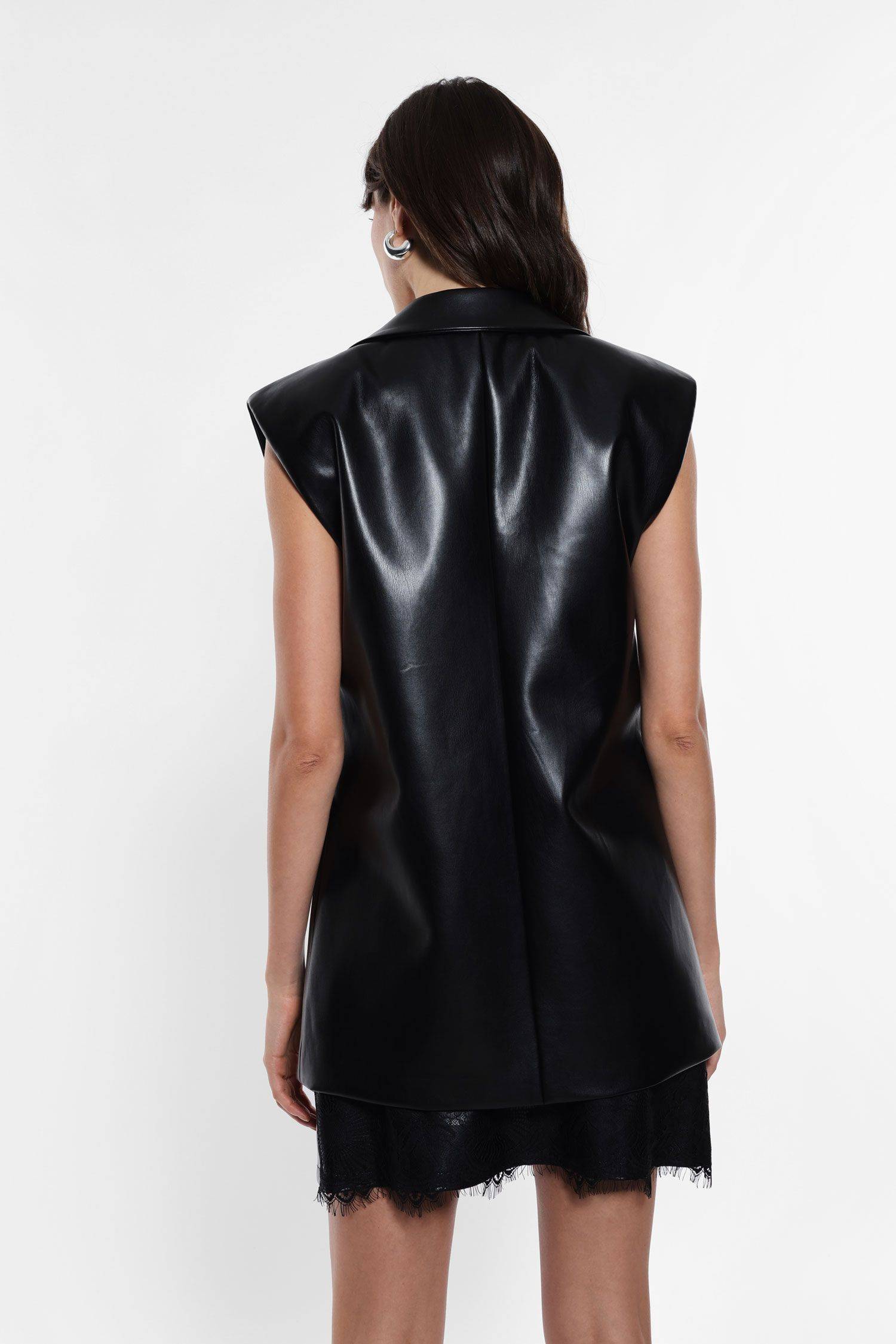 Gilet lungo in simil pelle Imperial1 Gilet lungo in simil pelle Imperial1
