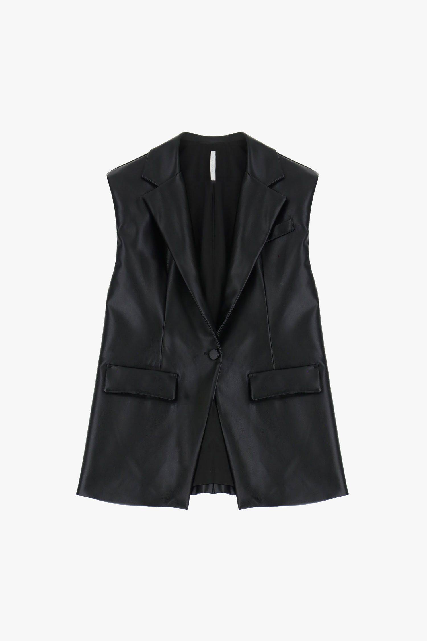 Gilet lungo in simil pelle Imperial3 Gilet lungo in simil pelle Imperial3