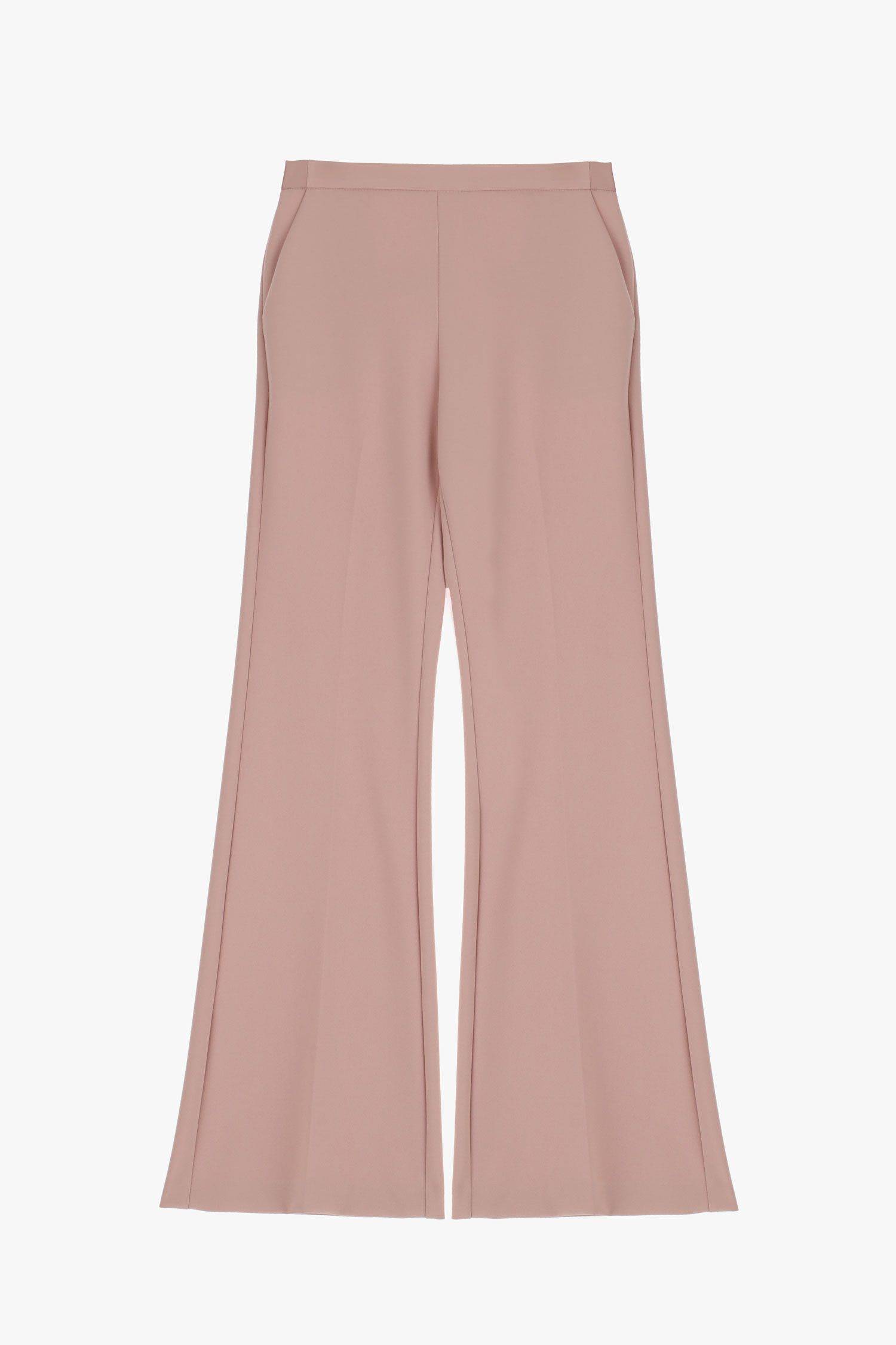 Pantaloni flare con inserto in raso Imperial cameo Pantaloni flare con inserto in raso Imperial cameo