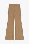 Pantaloni flare con inserto in raso Imperial marsala