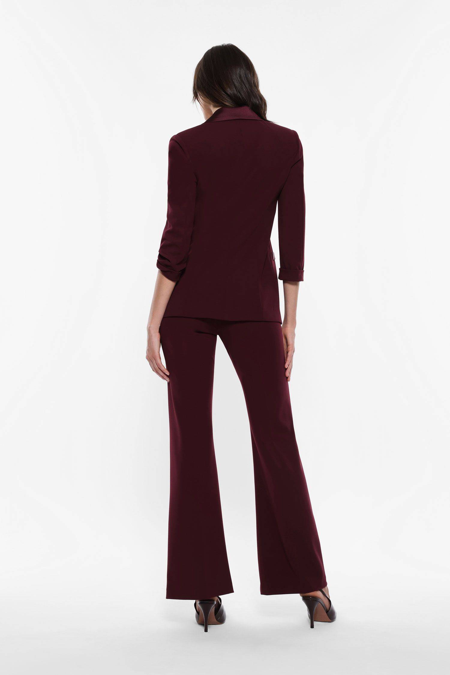 Pantaloni flare con inserto in raso Imperial1 Pantaloni flare con inserto in raso Imperial1