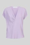 Blusa in crepe de chine Caractére glicine
