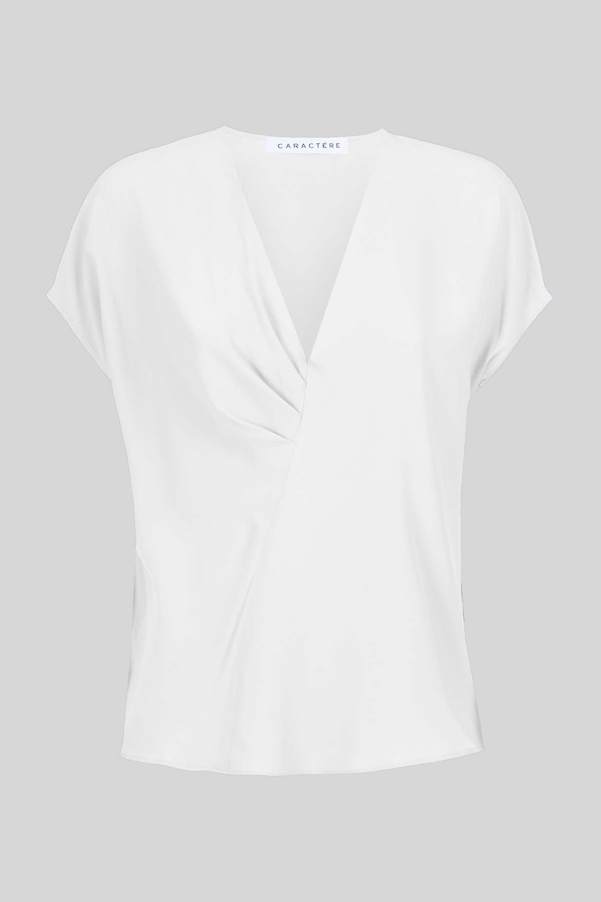 Blusa in crepe de chine Caractére glicine3 Blusa in crepe de chine Caractére glicine3
