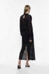 Gonna midi con pizzo trasparente Imperial