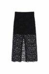 Gonna midi con pizzo trasparente Imperial