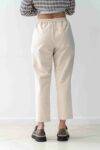 Pantalone basico con elastico vita Dixie burro (1)
