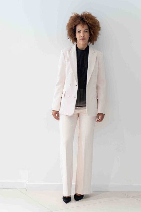 Pantalone flare con tasche francesi SOLOTRE (1)