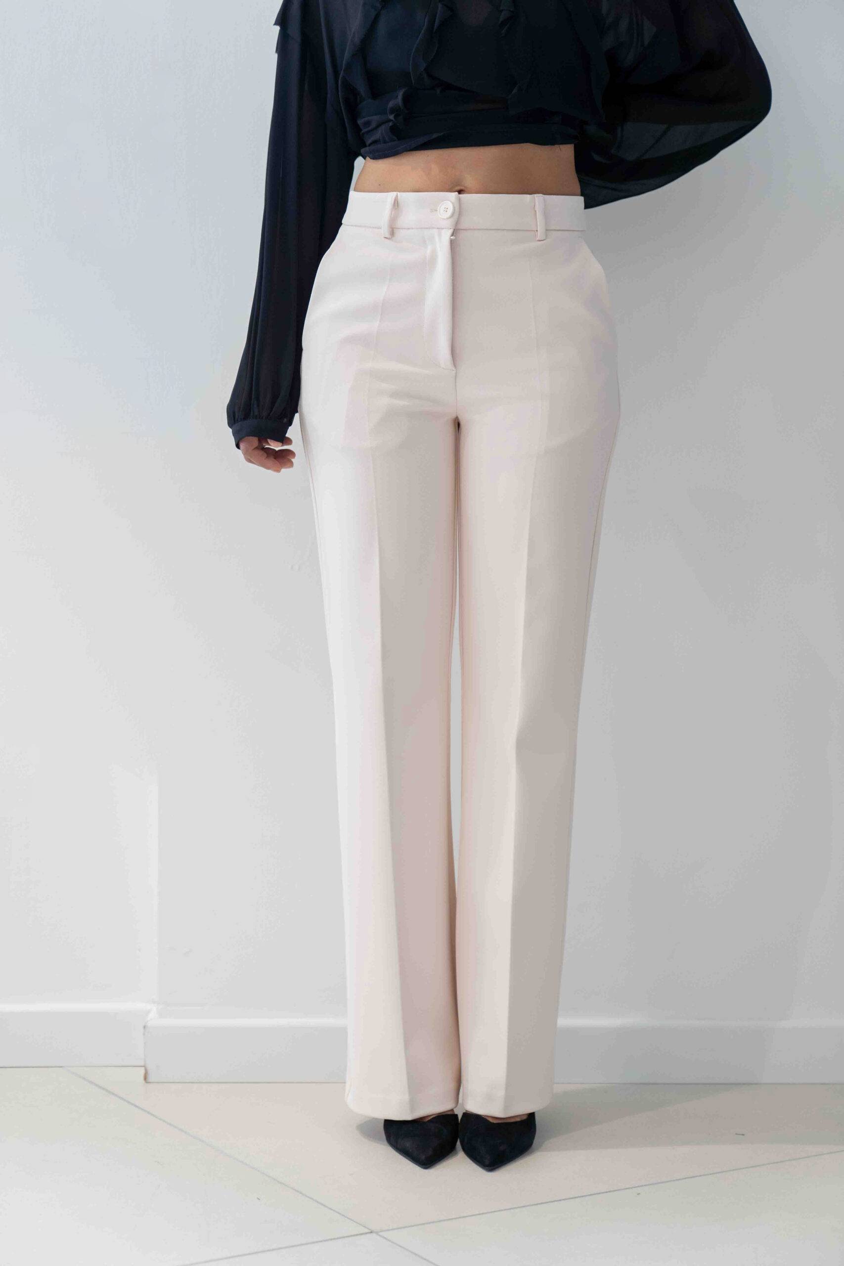 Pantalone flare con tasche francesi SOLOTRE (2) Pantalone flare con tasche francesi SOLOTRE (2)