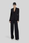 Pantaloni ampi in Crepe de Chine Caractére