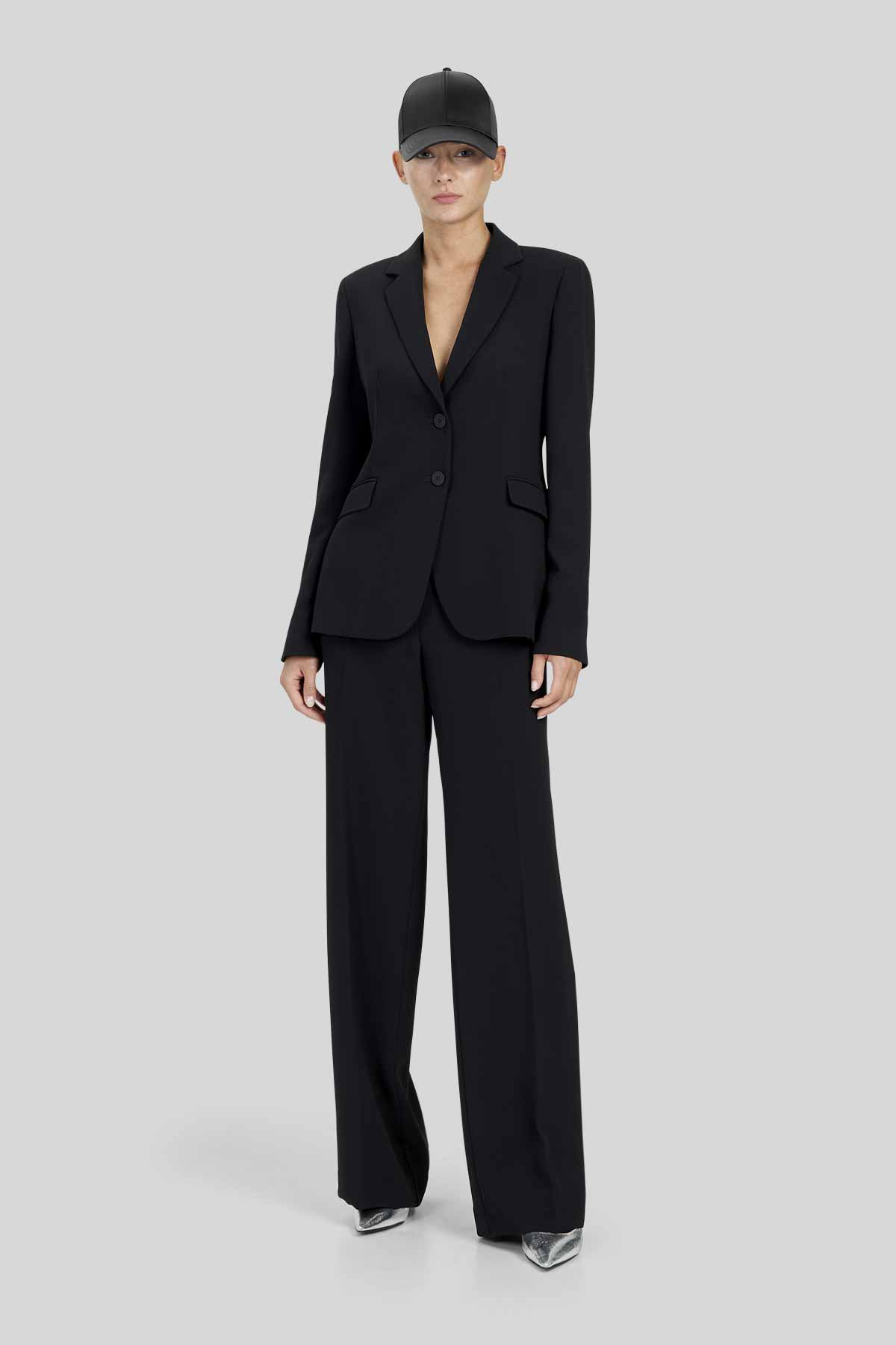 Pantaloni ampi in Crepe de Chine Caractére Pantaloni ampi in Crepe de Chine Caractére