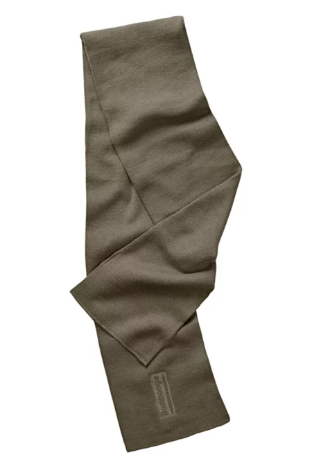 Sciarpa con logo Bomboogie dark brown