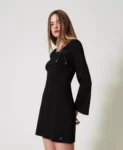 Abito corto con spilla in strass Twinset Actitude