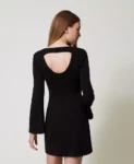 Abito corto con spilla in strass Twinset Actitude